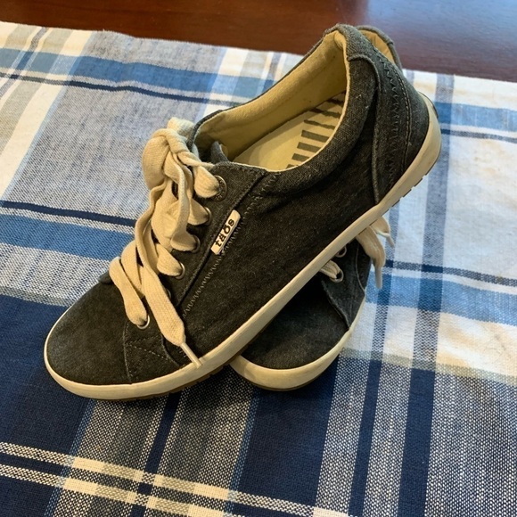 Taos sneakers excellent support canvas gray 7.5 - Picture 2 of 7
